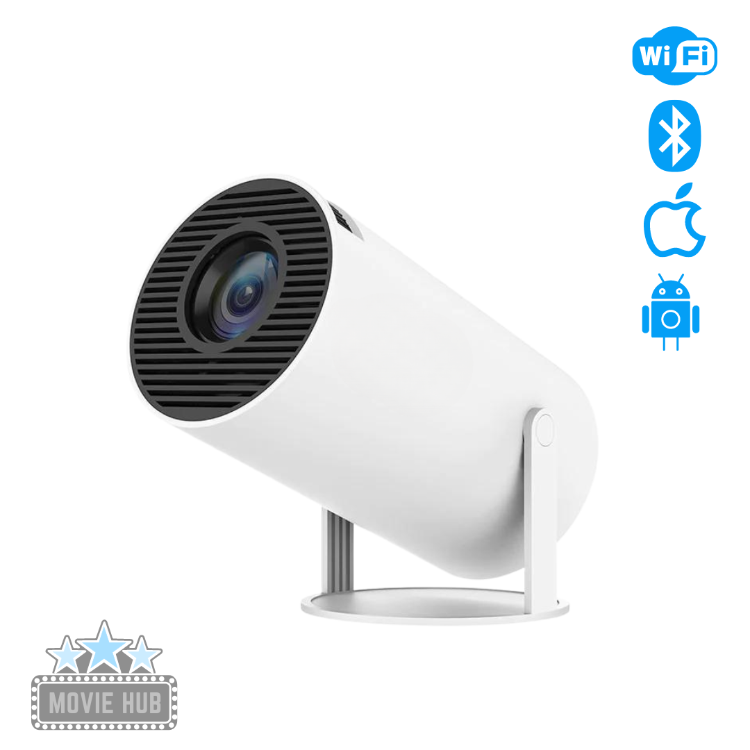 MovieHub™ Ultra HD Projector + Projector Screen