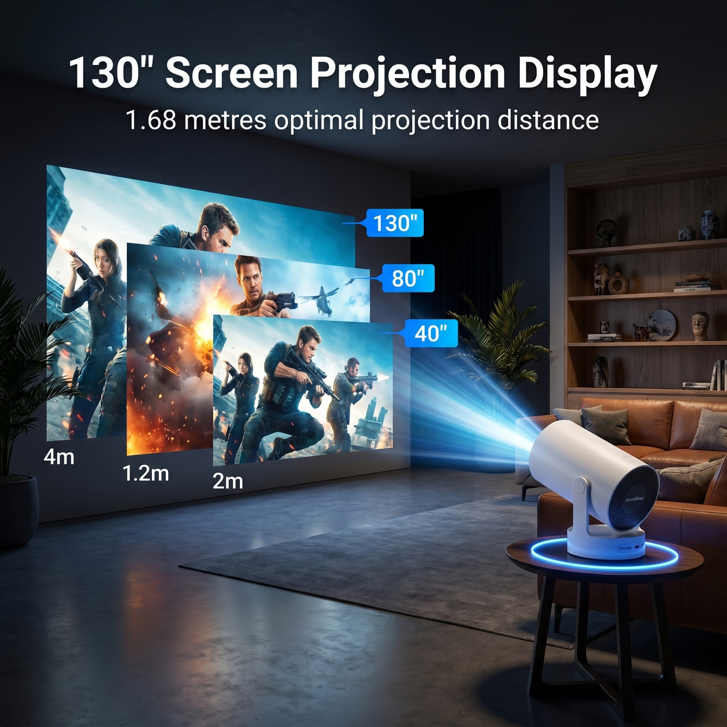 130 inch Screen Projection Display
