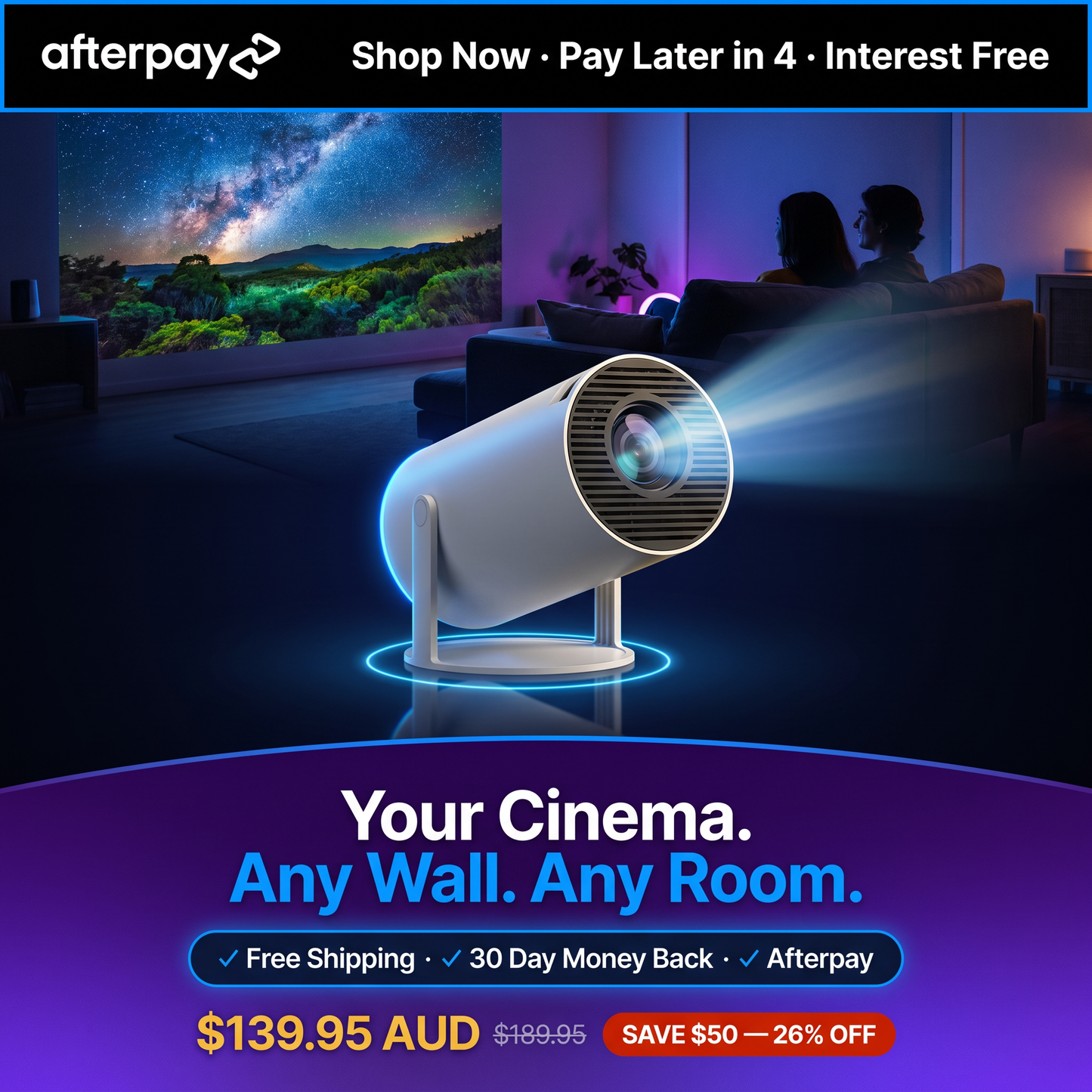 MovieHub™ Ultra HD Projector